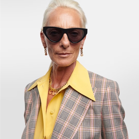 💯 Authentic Gucci Blue Cat Eye Ladies Sunglasses GG1333S 004 - Picture 5 of 15